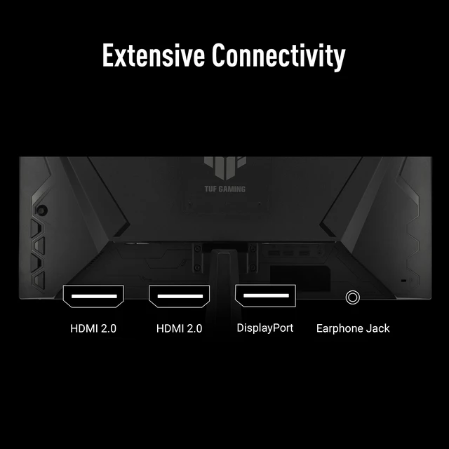 Alt view image 7 of 7 - TUF VG279QM5A 27 Inch 1080p 240Hz Fast IPS G-SYNC Gaming Monitor ELMB Sync, 0.3ms, FreeSync Premium, Variable Overdrive, 99% sRGB, HDMI, DisplayPort