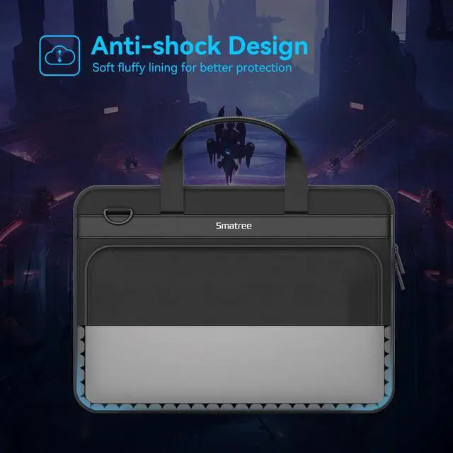 Alt view image 5 of 7 - Heavy Duty Hard Case for 18 inch ASUS ROG Strix Scar 18 2025/2024 | for 18 inch ASUS ROG Strix SCAR 18 2023 Gaming,ROG Strix G18 2025/2024/2023 Gaming Laptop Waterproof Handbag (A800XL)