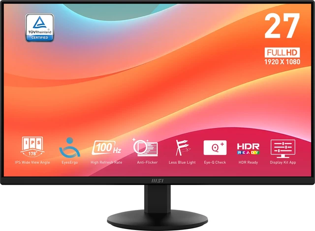 Main image of PRO MP242LE 24-inch IPS 1920 x 1080 (FHD) Computer Office Monitor, 100Hz, Adaptive Sync, HDMI, DisplayPort, Tilt, 4-Side Slim Bezel 1ms, Black