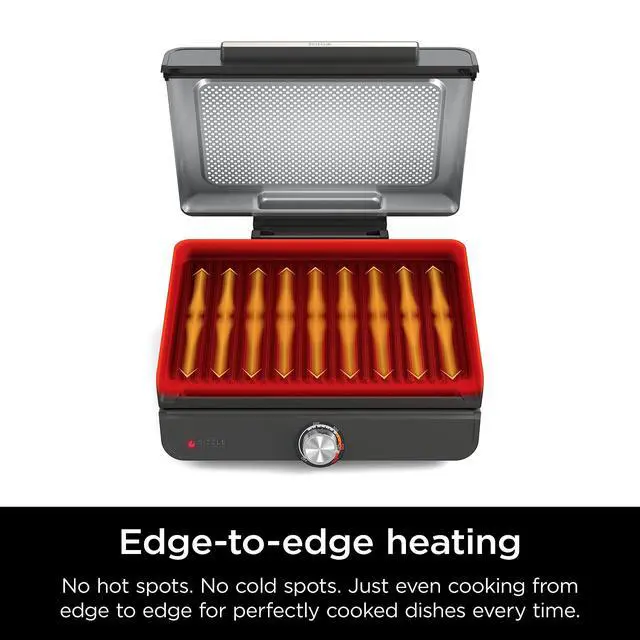 Alt view image 6 of 7 - Sizzle Indoor Grill & Griddle, 14'', 500°F, Grey/Silver, GR101