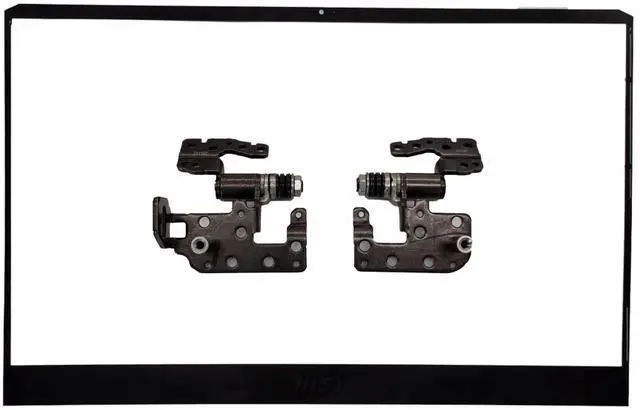 Alt view image 3 of 5 - WWGTMC Replacement LCD Back Cover Rear Case Top Lid Hinges with Front Bezel for MSI GE76 GP76 Raider 11UG 11UH 11UE 12UG 12UE 9S7-17K314 MS-17K3 Series Laptop 3077K1A412 3077K1A412Y
