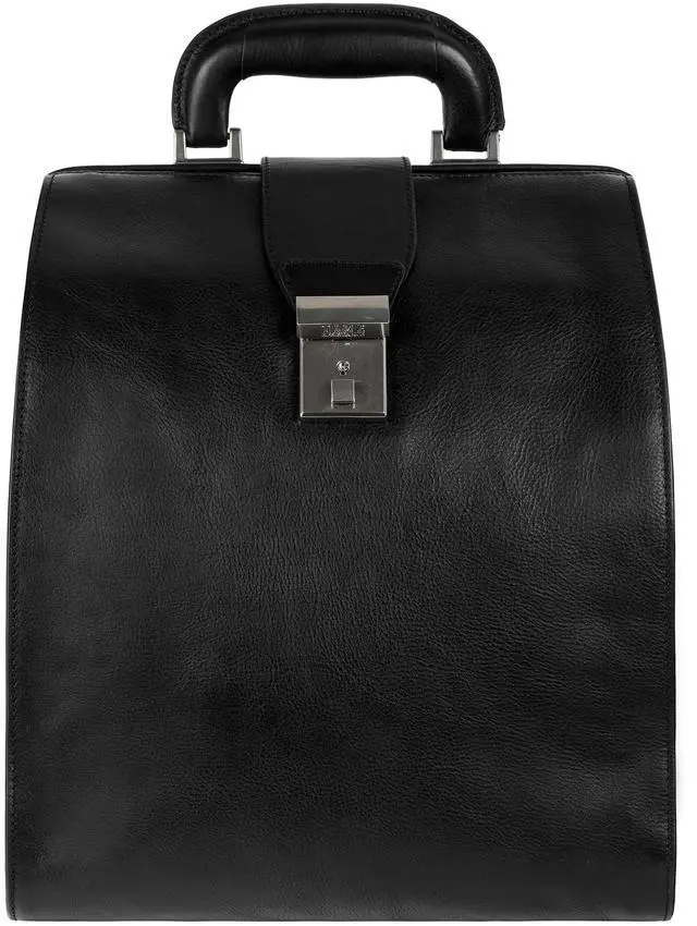 Main image of Time Resistance Leather Backpack for Men and Women - Business Rucksack Laptop Bag (Black)