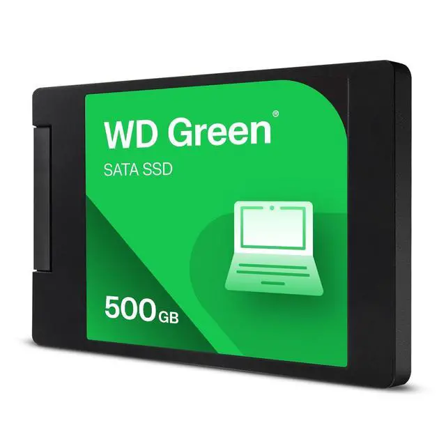 Alt view image 2 of 4 - Western Digital WD Green SATA 500GB, Up to 545MB/s, 2.5 Inch/7 mm, 3Y Warranty, Internal Solid State Drive (SSD) (WDS500G5G0A-00CPT0)