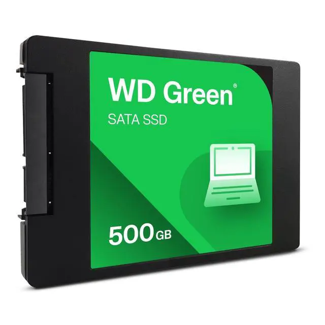 Alt view image 3 of 4 - Western Digital WD Green SATA 500GB, Up to 545MB/s, 2.5 Inch/7 mm, 3Y Warranty, Internal Solid State Drive (SSD) (WDS500G5G0A-00CPT0)