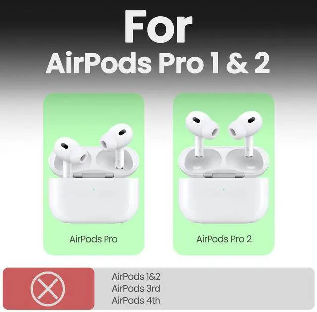 Alt view image 3 of 5 - Patterit for AirPods Pro 2 Case, Shockproof Cover with Quick Released Keychain, Compatible with Airpods Pro Case 2nd / 1st Generation (2023/2022/2019), Hand-Drawn (Great Wave) Waln