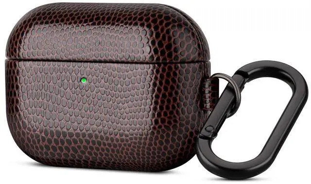 Main image of Haobobro Handmade Case - for AirPods Pro 2 Case Cover with Keychain - Selected Vegan Leather, Lizard Skin Texture, Drop Protection Hard Shell Cover for AirPods Pro 2nd Generation E