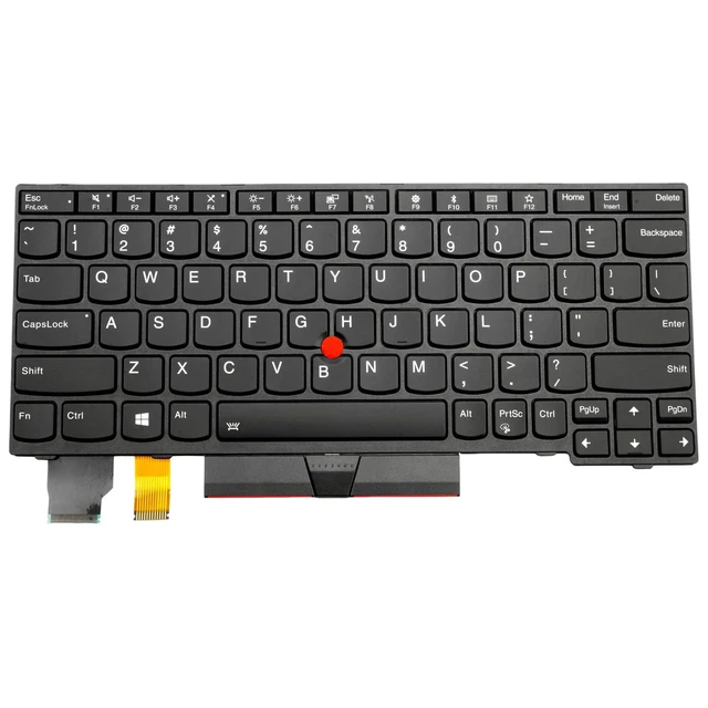 Alt view image 2 of 5 - Backlit US Keyboard Replacement for Lenovo Thinkpad X280 A285 X390 X395