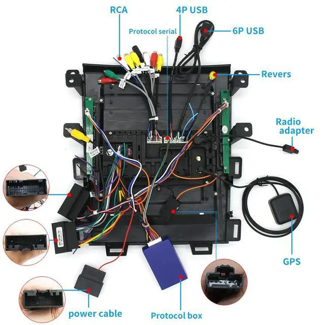 Alt view image 5 of 5 - QLED 8-Core Radio for Ford Edge 2011 2012 2013 2014 Upgrade,Touch Screen Stereo,Support Carplay and Android Auto,Free Back Camera
