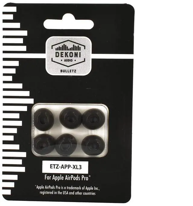 Main image of Dekoni Bulletz Memory Foam Ear Tips for AirPods Pro and AirPods Pro 2 ^^ Replacement Ear Tips