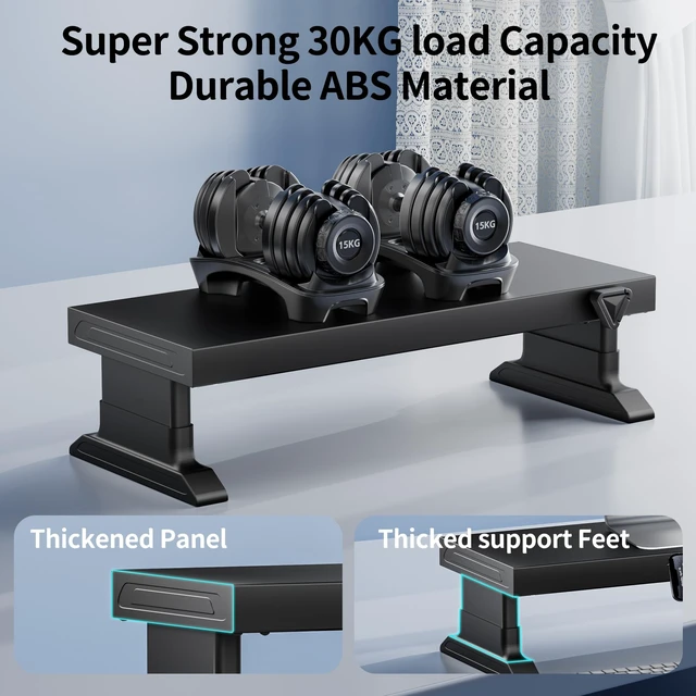 Alt view image 5 of 5 - GECKOSTROLL Computer monitor stand (Manually adjustable height, Wireless charging version 600)