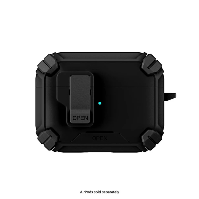 Alt view image 2 of 5 - SaharaCase - AirPods Pro 3 Case - MagSafe, Heavy-Duty, Secure Lock ^^ Raider Series - Black