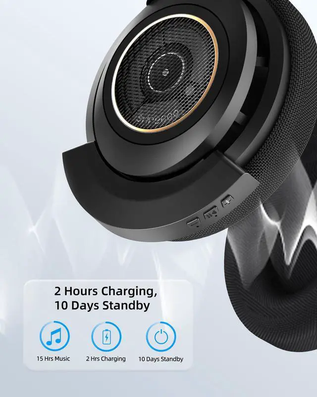 Alt view image 4 of 5 - YOCOWOCO aptX Wireless Bluetooth 5.2 Adapter for Philips SHP9600 Headphones with Mic/Volume Control, Black