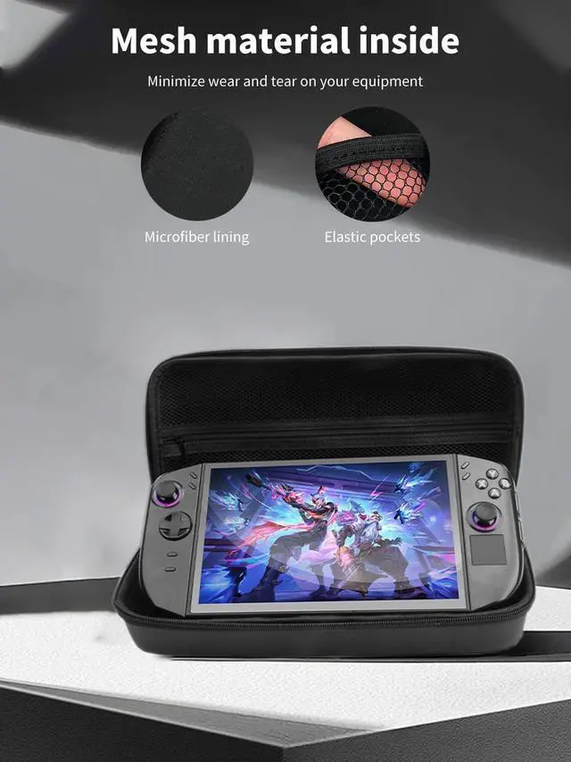 Alt view image 4 of 5 - Case for Lenovo Legion Go 2,NOUKAJU Game Console Storage Box,Portable Travel Carrying Protective Storage Case,Protective Cover for Lenovo Legion Go 2 Gaming Consoler(Black)