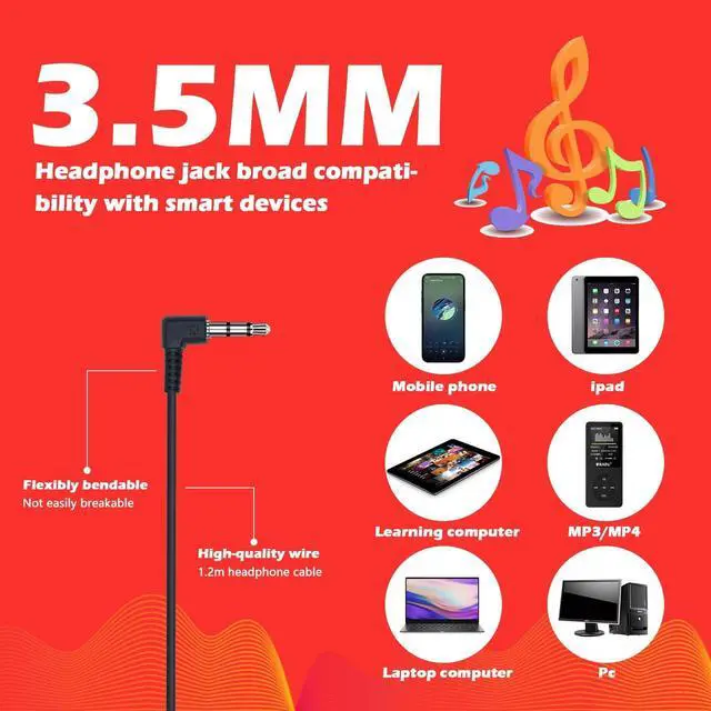 Alt view image 4 of 5 - MENGLALA Classroom Headphones Bulk 15 Pack for School Kids,Wired 3.5mm Jack