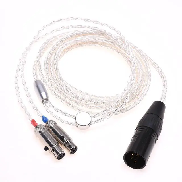Main image of GAGACOCC 4Pin XLR Balanced 8 Cores 5n Silver Plated Headphone Upgrade Cable Compatible for Audeze LCD-2 LCD-3 LCD-4 LCD-X LCD-XC 2m (6.5ft)