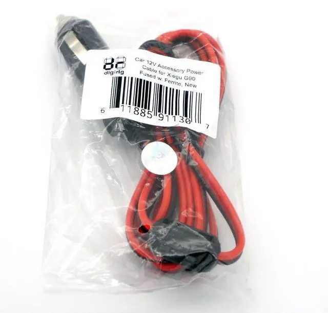 Alt view image 3 of 5 - Car Auxiliary 12V Power Plug Adapter Cable for Xiegu G90 Ham Radio