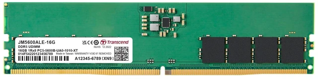 Main image of Transcend JetRam 16GB DDR5 RAM 5600MHz U-DIMM CL46, Desktop Memory Module