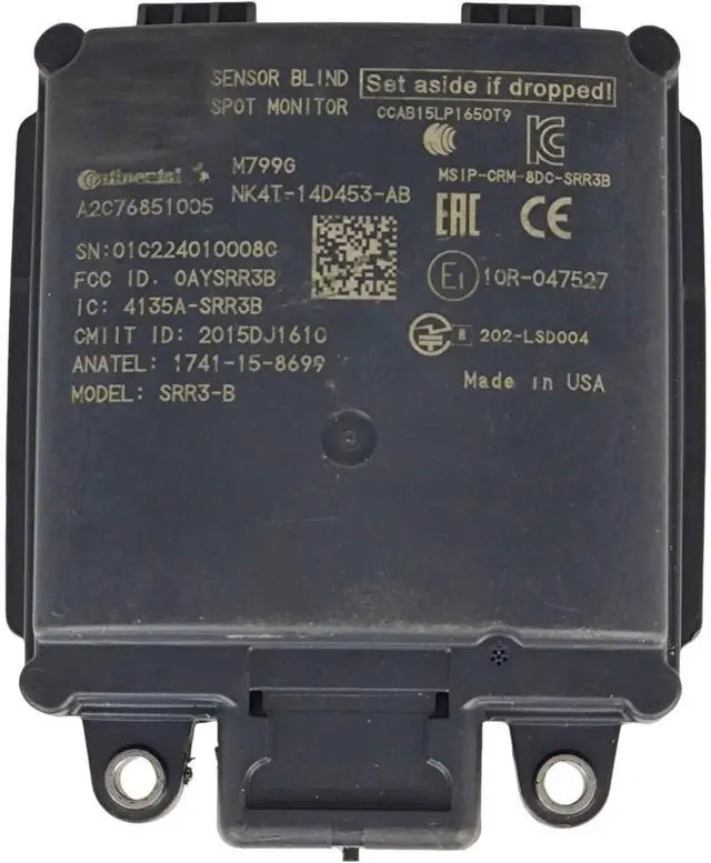 Main image of EZROAD Rear RH Blind Spot Radar Sensor NK4T-14D453-AB Compatible with Ford 2022 2023 2024 E-Transit NK4T14D453AB NK4Z14D453A Right Parking Aid System Engine Electric Detection Module