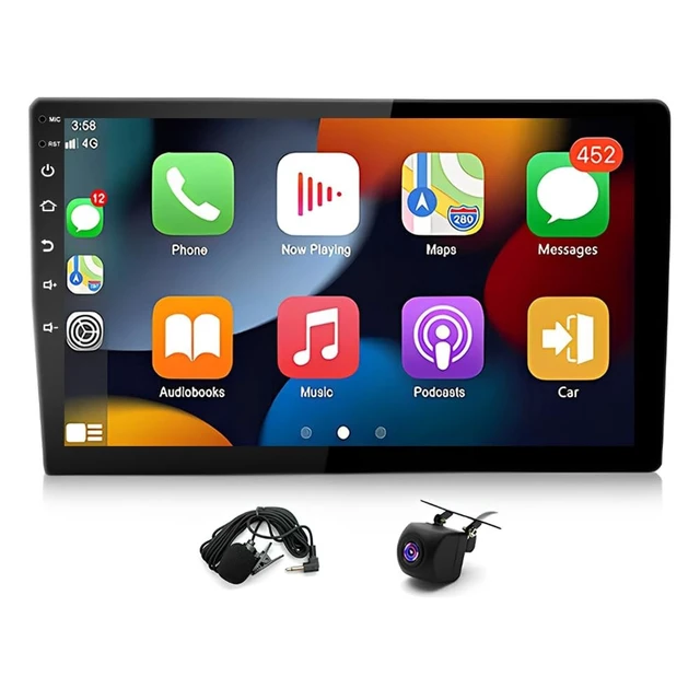 Alt view image 4 of 5 - 10 inch Car Stereo Radio for 2006-2014 Ford F-250 F-350 Super Duty Radio Touch Screen Upgrade Radio for F-250 Head Unit Backup Camera with Wireless Carplay Bluetooth GPS Navigation Mirror Link,