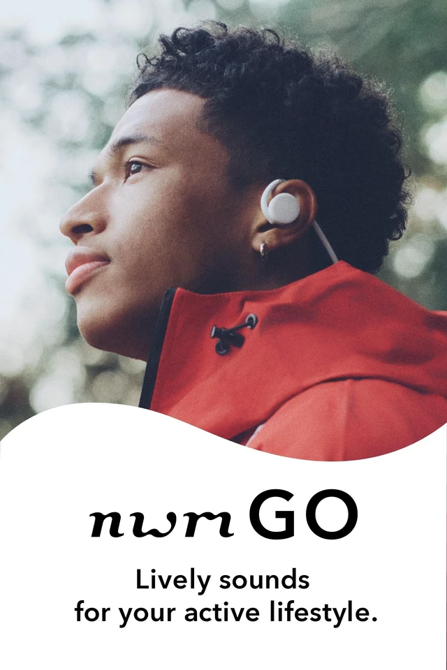 Alt view image 3 of 5 - nwm GO Wireless On-Ear Speakers (Open Ear Earphones) Glacier White