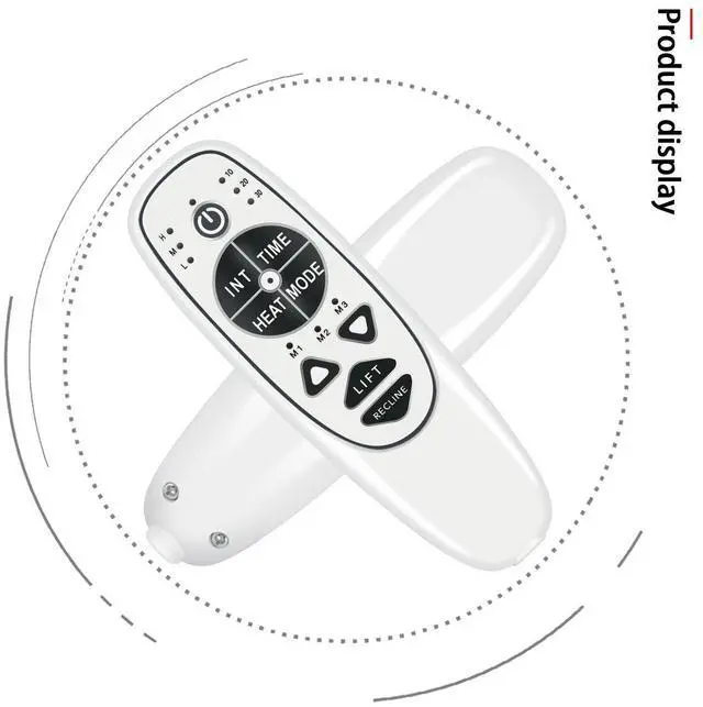 Alt view image 5 of 5 - FQOUG 5 Pin Female Plug 9 Button DN-34A Recliner Remote Controller for Lift Recliner Chair, with Heat Vibration Massage & Up/Down