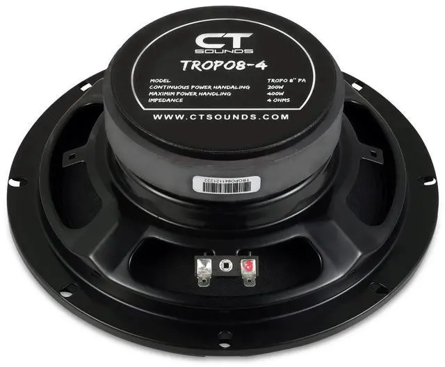 Alt view image 3 of 5 - CT Sounds TROPO8-4 8 Shallow Mount Midrange Speaker, 200 Watts RMS, Each