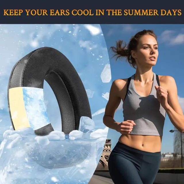 Alt view image 4 of 4 - SOULWIT Cooling Earpads for Bose Aviation X A10/A20 Headset, Cushions with High-Density Noise Isolation Foam - Black