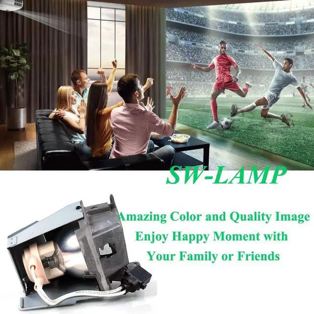 Alt view image 5 of 5 - SW-LAMP SP.8VH01GC01 / SP.73701GC01 / BL-FP190D Projector Lamp Bulb for Optoma HD141X HD26 GT1080 W316 DH1009 H182X S316 X316 GT1080darbee Lamp Bulb Replacement