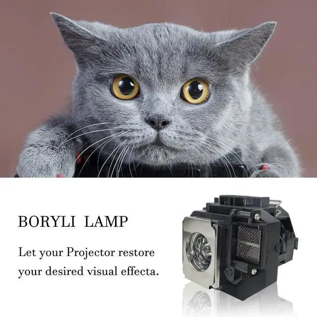 Alt view image 3 of 5 - BORYLI Projector Lamp for EPLP54 PowerLite Home Cinema 705HD EX31 EX51 EX71 EB-S7 EB-X7 EB-S8 EB-X8