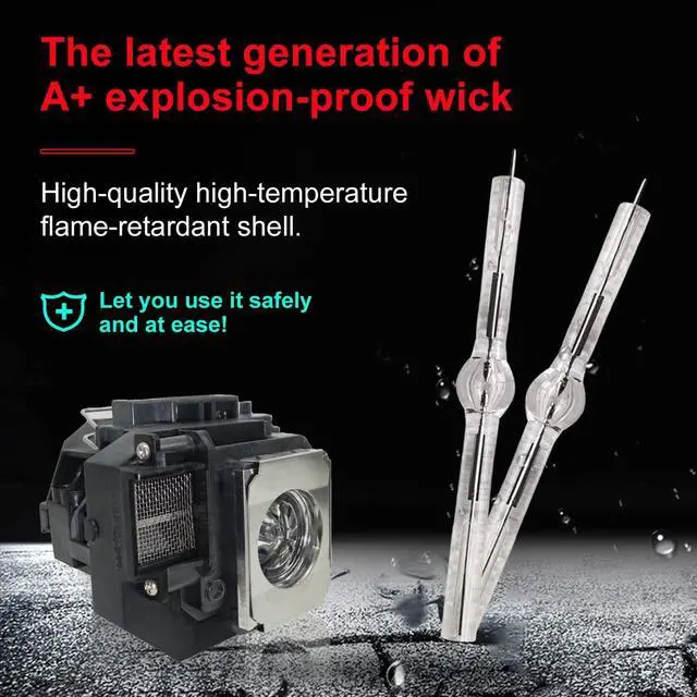 Alt view image 5 of 5 - BORYLI Projector Lamp for EPLP54 PowerLite Home Cinema 705HD EX31 EX51 EX71 EB-S7 EB-X7 EB-S8 EB-X8