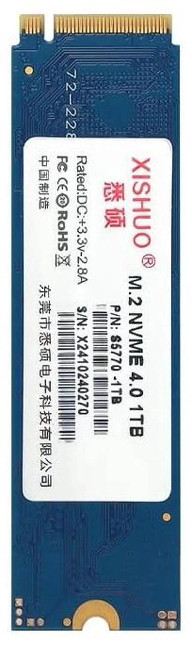 Alt view image 4 of 5 - XISHUO SSD NVME (2, TB)