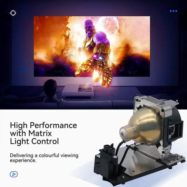 Alt view image 4 of 5 - Pugody NP39LP 100014157 A+ Quality Replacement Projector Lamp Bulb for NEC p502hl NP-P502H NP-P502W P502H P502W NEC P502H NEC P502W with Housing