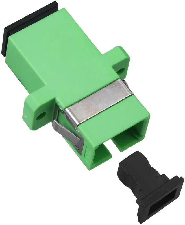 Alt view image 3 of 5 - Xunsomten - 100 pcs SC to SC Fiber Optical Coupler SC-SC APC Singlemode (SM) Simplex Fiber Optic Adapter SC Female to SC Female Simplex Single Mode Network Internet Connector Adapter