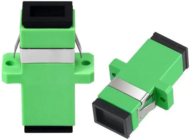 Alt view image 5 of 5 - Xunsomten - 100 pcs SC to SC Fiber Optical Coupler SC-SC APC Singlemode (SM) Simplex Fiber Optic Adapter SC Female to SC Female Simplex Single Mode Network Internet Connector Adapter