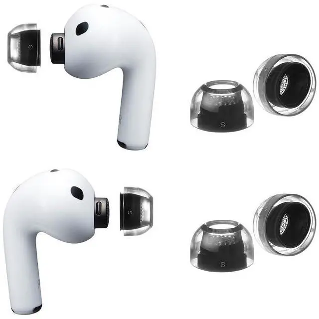 Main image of Crystal for AirPods Pro 3 Ear Tips Replacement, AirPods Pro Ear Tips with Secure Fit, Anti-Slip Grip, Noise Isolation, Premium Silicone, AirPod Pro 3 Accessories (S)