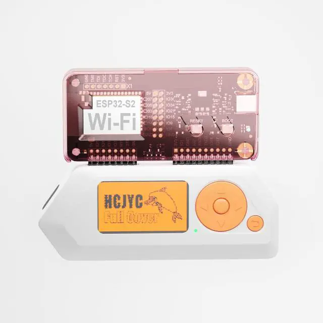 Alt view image 4 of 5 - Wi-Fi Developer Board for Flipper Zero with Protective Case - Crystal Sakura Pink