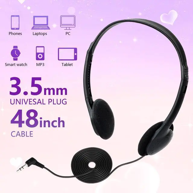 Alt view image 4 of 5 - TJZXGUI Kids Headphones Bulk 30 Pack for School Students Children Teen Boys Girls, Wholesale Bulk Headphones for Classroom Testing Tablet Library Black