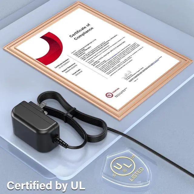 Alt view image 4 of 5 - 12V Power Cord for LunchEAZE Core Gen 2 Heated & Electric Lunch Box Only, UL Listed Charger Power Supply Adapter Black PERFEIDY