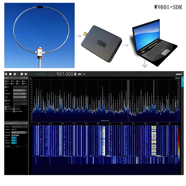 Alt view image 3 of 5 - GOOZEEZOO WV-601 Passive Loop Antenna, 10KHz999MHz Shortwave Radio Antenna