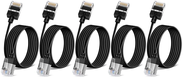 Main image of Ultra Thin Cat6 Ethernet Cable 30FT 5Pack, Gigabit UTP Network Cable