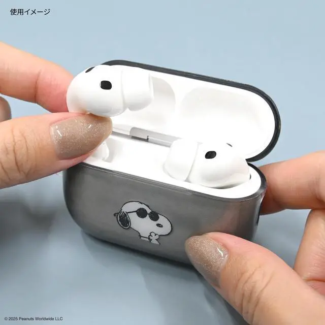 Alt view image 5 of 5 - Gourmandies Peanuts Snoopy AirPods Pro 3 Compatible Soft Case Joe Cool SNGG-205B