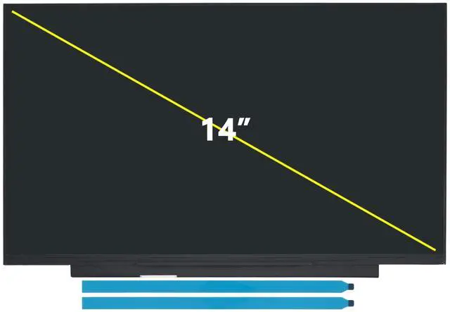 Alt view image 2 of 5 - JHK JIEHONGKE New LCD Screen - Replacement for Lenovo LCD Panels Part No 5D10W73193 / Model B140HTN02.1 H/W:0A, 14", FHD, Non-Touch, Anti-Glare, TN, 45% NTSC, LED Display