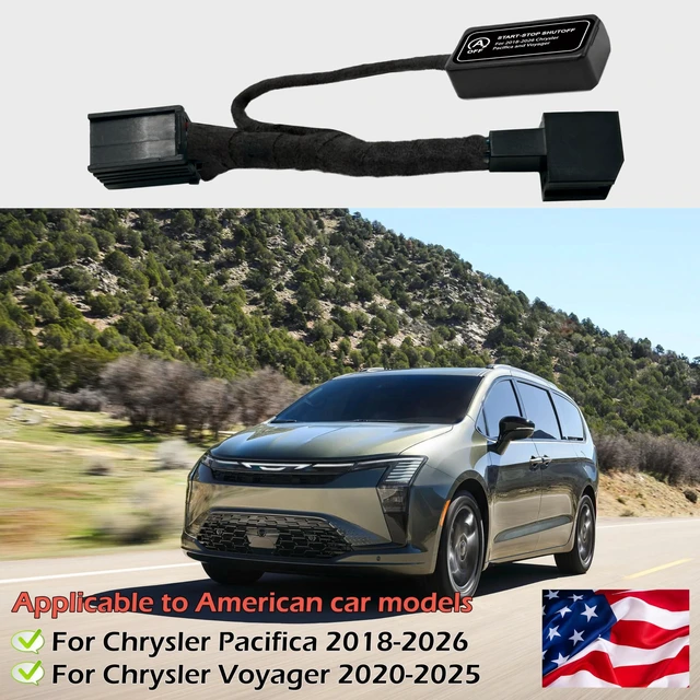 Alt view image 2 of 5 - for Chrysler Pacifica/Voyager 2018-2026 - Auto Start Stop Eliminator Easy-Install Autostop Eliminator - Compatible Chrysler Pacifica/Voyager Accessories
