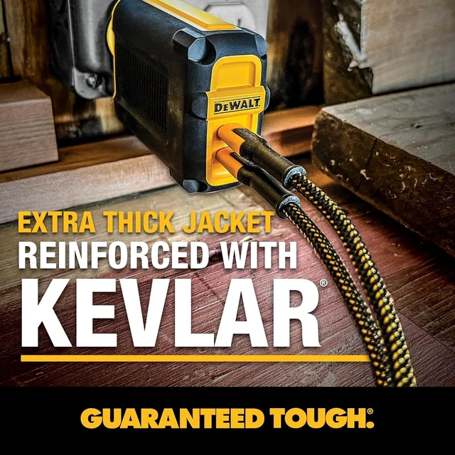 Alt view image 4 of 5 - DEWALT Heavy Duty 100W USB C Cable, Jobsite 100 Watt USB C Cable, High Speed Type-C to Type-C, Fast Charge PD USBC Fast Charging Cord for iPhone 17/18/16/15 Plus Pro Max MacBook iPad, 10 ft