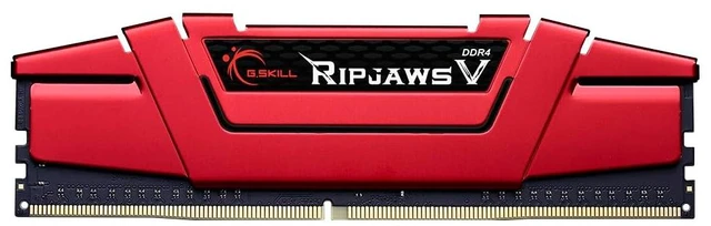 Main image of G.SKILL RipjawsV Series DDR4 RAM 8GB (1x8GB) Up to 2666MT/s* CL19-19-19-43 1.20V Intel AMD Desktop Computer Memory U-DIMM - Red (F4-2666C19S-8GVR)