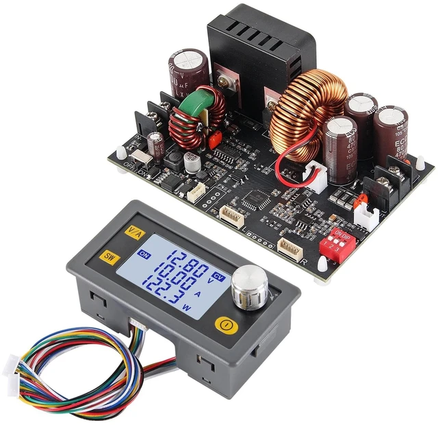 Alt view image 2 of 5 - DC Buck Converter with Meter 6-70V to 0-60V 20A 1200W Adjustable Power Supply Fixed 5V 9V 12V 24V 36V 48V 60V Output CNC Voltage Regulator Step Down Module
