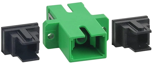Alt view image 3 of 5 - Duogalia Fiber Optic Coupler, 200 Pack SC/APC Fiber Optical Coupler, SC Female to SC Female APC Single Mode Fiber Optical Coupler, Network Internet Connector Adapter with Mount Panel
