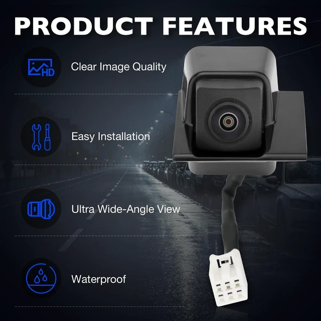 Alt view image 4 of 5 - Backup Camera Compatible with Honda Pilot 2019 2020 Replaces 39530-TG7-A121 39530TG7A121M1 39530TG7A12, Rear View Park Assist Camera