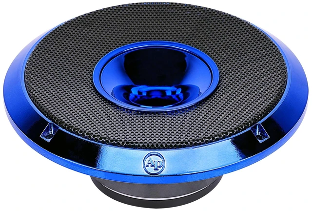 Alt view image 2 of 5 - Audiopipe 8" Compression Horn Mid-Range Loudspeaker (APMB-828GH-BLU), 400W, Built-in Compression Horn Driver, Flat Steel Basket, 2-Way Coaxial, KSV Voice Coil, Grill, Sleek Candy Blue