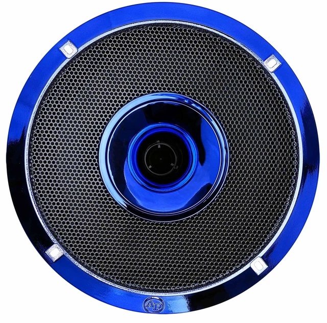 Alt view image 4 of 5 - Audiopipe 8" Compression Horn Mid-Range Loudspeaker (APMB-828GH-BLU), 400W, Built-in Compression Horn Driver, Flat Steel Basket, 2-Way Coaxial, KSV Voice Coil, Grill, Sleek Candy Blue